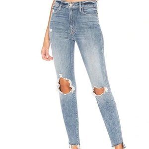 Mother Lightning Bolt Skinny Jeans